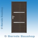 Kunststoff-Haustür in Eiche Dunkel, mit zwei...