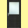 Eingangstür AK-12E | Ornamentglas | Eiche Dunkel | 98 x 190 | DIN rechts einwärts öffnend