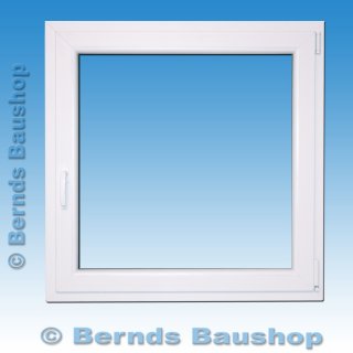 1 flg. Fenster | 100 x 100 | links & rechts | Eiche dunkel | 2-fach Glas
