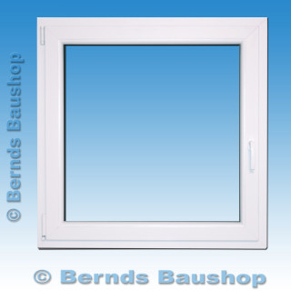 1 flg. Fenster | 100 x 100 | links | Eiche dunkel | 2-fach Glas