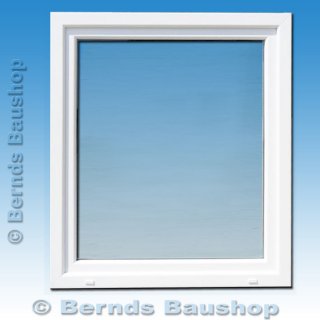 1 flg. Fenster | 80 x 120 | links & rechts | weiß | 2 fach Verglasung