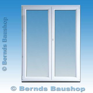 2 flg. Balkontür innen weiß / außen weiß 150 x 200 und 160 x 210 - ISO 4/16/4