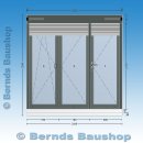 Balkontür mit Rollladen | 238 x 217 / 241 x 238,5 |...