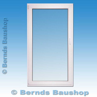 1 flg. Balkontür | Farbe: innen weiß / außen basaltgrau gemasert | Breite x Höhe in cm: 100 x 210 | DIN links einwärts öffnend
