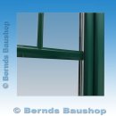 1 flg. Balkontür flache Schwelle und Sprossen | 100 x 213 | rechts | Moosgrün | 3-fach Glas | RD522