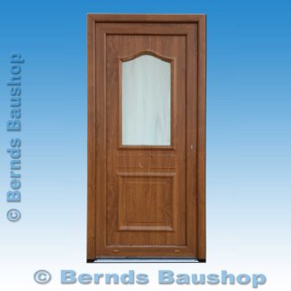 Haustür | Golden Oak | 100 x 210 | DIN rechts einwärts öffnend | Einzelstück | umlaufend stahlverstärkt | DT-01