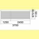 2 tlg. Vorbau-Rollladen | 45 Grad, 16,5 cm | weiß |...
