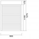 1 flg. Fenster | 90 x 110 + 17,5 cm Aufsatzrollladen mit Gurt | rechts | weiß | 3-fach Glas | WC263