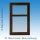 1 flg. Fenster | 101 x 164 | links | Nussbaum | 2-fach Glas | WD261