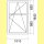 1 flg. Fenster | 101 x 164 | rechts | Nussbaum | 2-fach Glas | WD262