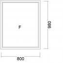 Festelement | 80 x 98 cm | 2-fach-Glas | weiß | WD581