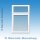 1 flg. Fenster mit Dreh-Kipp Oberlicht | 118 x 192 | links | weiß/ Moosgrün | 2-fach Glas | WG261