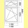 1 flg. Fenster mit Dreh-Kipp Oberlicht | 118 x 192 | links | weiß/ Moosgrün | 2-fach Glas | WG261