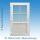 Eingangstür mit Sprossen | weiß | 110 x 200 | links einwärts öffnend | Einzelstück | umlaufend stahlverstärkt | 2-fach Glas | WI761