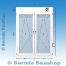 Kunststoff Balkontür mit Rollladen | 167 x 200 / 167...