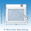 Fenster mit Aufsatzrollladen | 130 x 120 cm | links |...