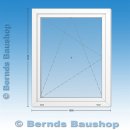 1 flg. Fenster | 106 x 132 | rechts | weiß | 2-fach...