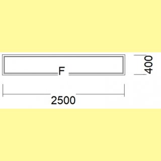 Festelement | 250 x 40 | fest | Mahagoni | 3-fach-Verglasung | XL581