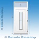 Anthrazite Kunststoff-Haustür mit Oberlicht –...