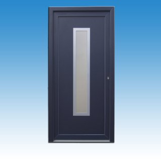 Haustür | anthrazit | 100 x 200 | rechts einwärts | umlaufend stahlverstärkt |  XL703