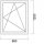 1 flg. Fenster - Energy | 98 x 120 | weiß | 3-fach Glas | Dreh-Kipp rechts | YC262