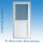 Nebeneingangstür SO-12G | 98 x 200 und 98 x 208 | Ornamentglas 504 | Golden Oak | Bautiefe: 60 mm
