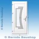 Haustür mit E-Öffner | PENNSYLVANIA INOX | weiß | 106 x 229 | links einwärts | umlaufend stahlverstärkt | YF701