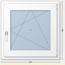 1 flg. Fenster - Energy | 80 x 80 | weiß | 3-fach Glas | Dreh-Kipp rechts | YJ266