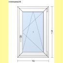 1 flg. Fenster | 70 x 112 | links und rechts | grau | 2-fach Glas