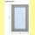 1 flg. Fenster | 70 x 112 | links und rechts | grau | 2-fach Glas