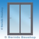 Schiebetür | anthrazit | doppelt schiebbar