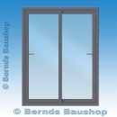 Kunststoff Schiebetür | anthrazit | doppelt schiebbar
