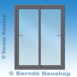 Schiebetür | anthrazit | 280 x 210 | doppelt schiebbar