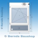 Fenster mit Unterlicht und Aufsatzrollladen | 110 x 145 +...