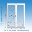 weiße Kunststoff Stulp-Balkontür | 2-fach Glas...