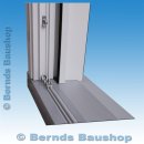 weiße Kunststoff Hebeschiebetür (HST) | 248 x 214,5 (B x H) | links: Festelement | rechts: Hebe-Schiebe-Flügel | XL901