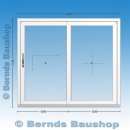 weiße Kunststoff Hebeschiebetür (HST) | 248 x...