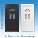 Kunststoff Haustür BK-06 – modern, Weiß / Anthrazit wählbar