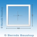 Festelement | 102 x 92,5 cm | 2-fach Glas | weiß |...