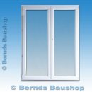 2 flg. Stulp - Balkontür innen weiß / außen weiß - ISO 4/16/4 120 x 210 links Dreh / rechts Dreh/Kipp