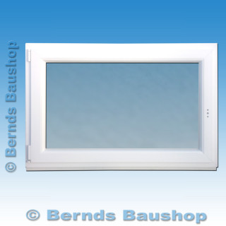 1 flg. Fenster | 120  x 80 | rechts | weiß | 2-fach Glas