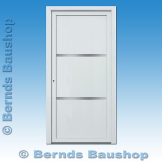 Nebeneingangstür AK-02S | weiß | Höhe 180 cm