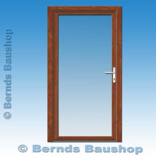 Haustür EK-01G innen weiß / außen Golden Oak