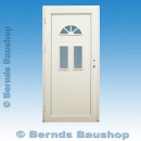 Haustür BK-06A | Ornamentglas 504 weiß | weiß / anthrazit glatt | 98 x 200 | DIN rechts einwärts öffnend