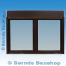 2 flg. Fenster | 206 x 135 + 21,5 cm Aufsatzrollladen mit Motor | DK/DK | schokobraun | 2-fach Glas | SF411