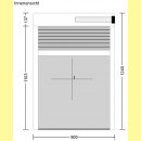 Vorbau-Rollladen | 45 Grad, 13,7 cm | weiss | 90 x 124 |...