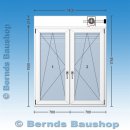 Fenster mit Aufsatzrollladen | 140 x 155 + 21,5 cm |...