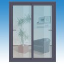 Schiebetür | 180 x 200 ( B x H ) | doppelt schiebbar...