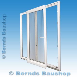 Parallel-Schiebe-Kipp-Tür (PSK) | 200 x 200 | weiß | 2-fach Glas