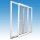 Parallel-Schiebe-Kipp-Tür (PSK) | 200 x 200 | weiß | 2-fach Glas